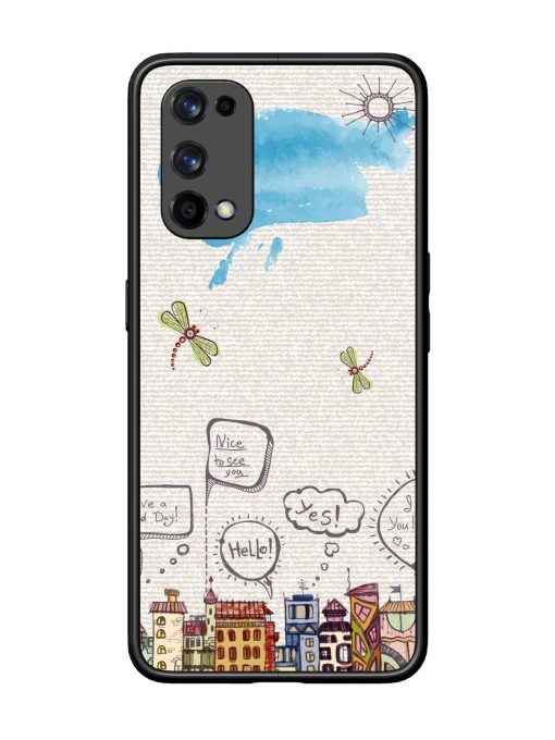 Doodle City Glossy Soft Edge Case for Realme X7 Pro (5G) Chachhi