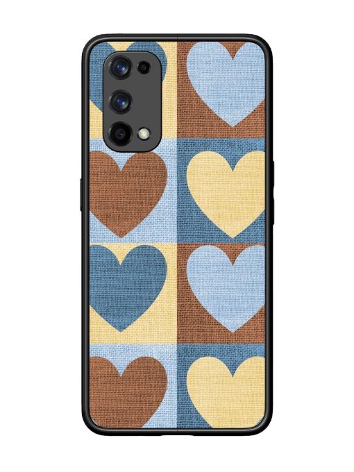 Hearts On Canvas Glossy Soft Edge Case for Realme X7 Pro (5G) Chachhi