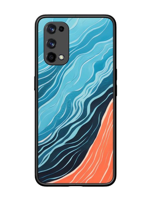 Oceanic Divide Glossy Soft Edge Case for Realme X7 Pro (5G) Chachhi