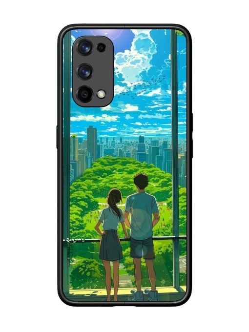 Cyberpunk Dreamscape Glossy Soft Edge Case for Realme X7 Pro (5G) Chachhi