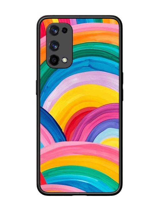 Rainbow Symphony Glossy Soft Edge Case for Realme X7 Pro (5G) Chachhi