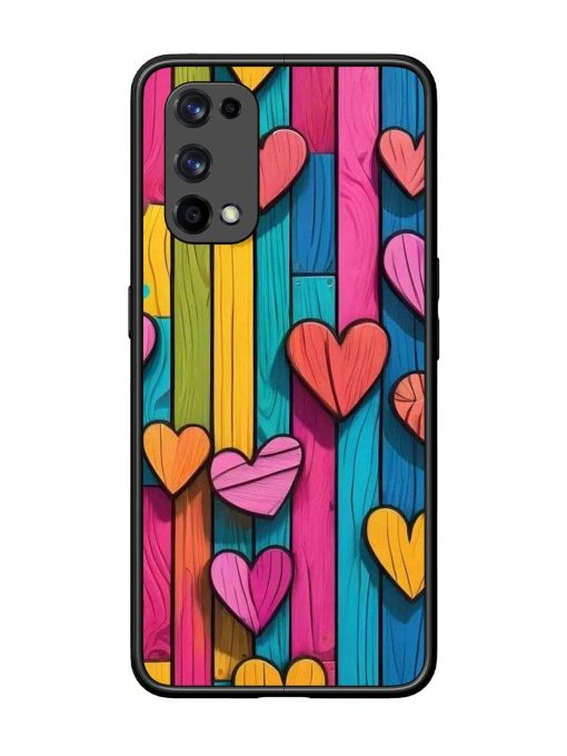 Rainbow Of Hearts Glossy Soft Edge Case for Realme X7 Pro (5G) Chachhi