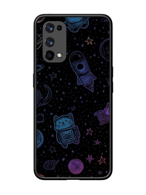 Cosmic Cat Chaos Glossy Soft Edge Case for Realme X7 Pro (5G) Chachhi