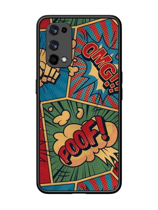 Comic Book Chaos Glossy Soft Edge Case for Realme X7 Pro (5G) Chachhi