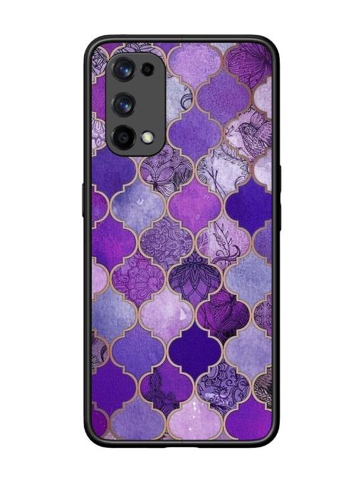 Purple Mosaic Magic Glossy Soft Edge Case for Realme X7 Pro (5G) Chachhi