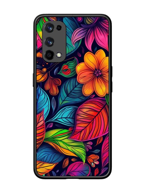 Rainbow Of Blooms Glossy Soft Edge Case for Realme X7 Pro (5G) Chachhi