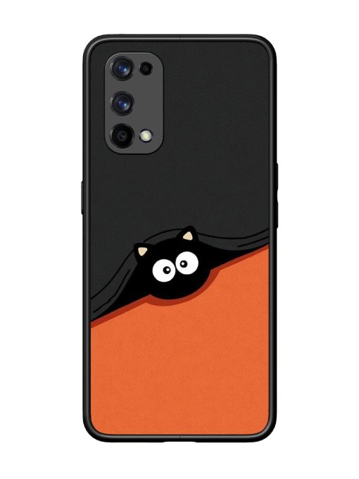 Peek-A-Boo Kitty Glossy Soft Edge Case for Realme X7 Pro (5G) Chachhi