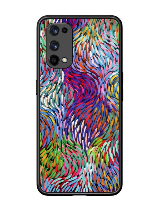 Vibrant Waves Glossy Soft Edge Case for Realme X7 Pro (5G) Chachhi