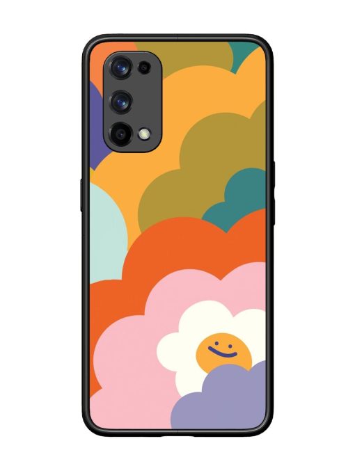 Happy Flower Power Glossy Soft Edge Case for Realme X7 Pro (5G) Chachhi