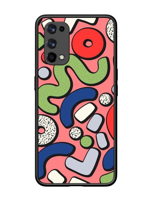 Groovy Geometric Shapes Glossy Soft Edge Case for Realme X7 Pro (5G) Chachhi