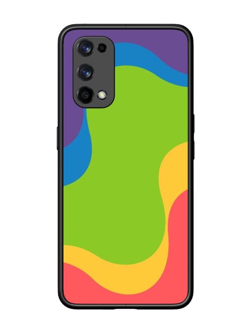 Wavy Rainbow Wonderland Glossy Soft Edge Case for Realme X7 Pro (5G) Chachhi