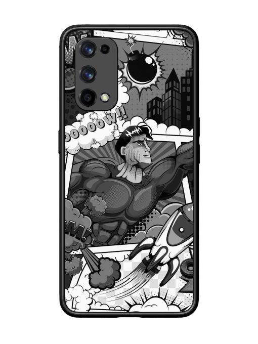 Comic Book Chaos Glossy Soft Edge Case for Realme X7 Pro (5G) Chachhi