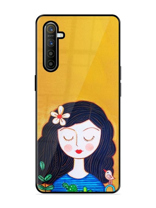 Girl Illustration Glossy Soft Edge Case for Realme Xt Chachhi