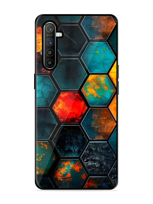 Hexagon Hive Glossy Soft Edge Case for Realme Xt Chachhi