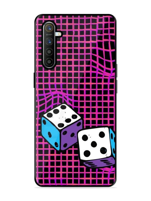 Glitched Dice Glossy Soft Edge Case for Realme Xt Chachhi