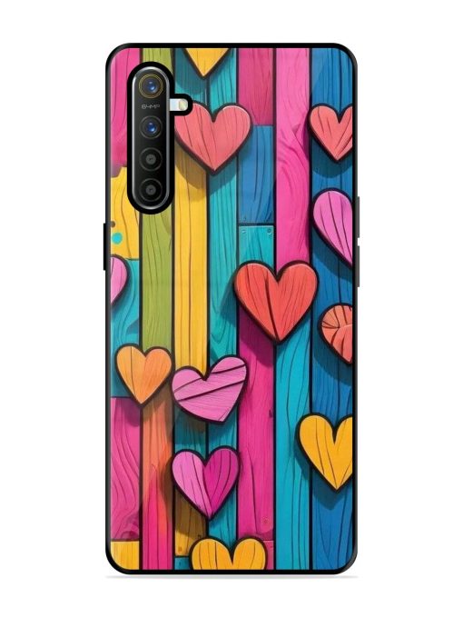 Rainbow Of Hearts Glossy Soft Edge Case for Realme Xt Chachhi