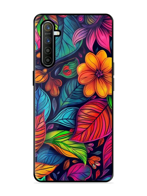 Rainbow Of Blooms Glossy Soft Edge Case for Realme Xt Chachhi