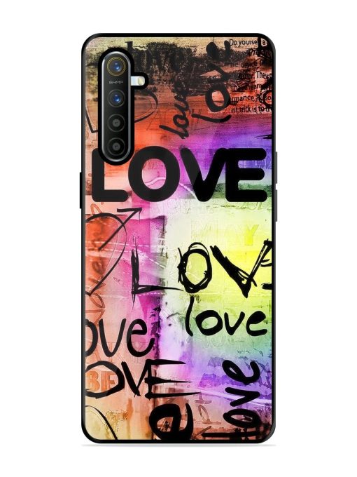 Love Graffiti Glossy Soft Edge Case for Realme Xt Chachhi