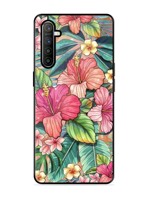 Tropical Tapestry Glossy Soft Edge Case for Realme Xt Chachhi