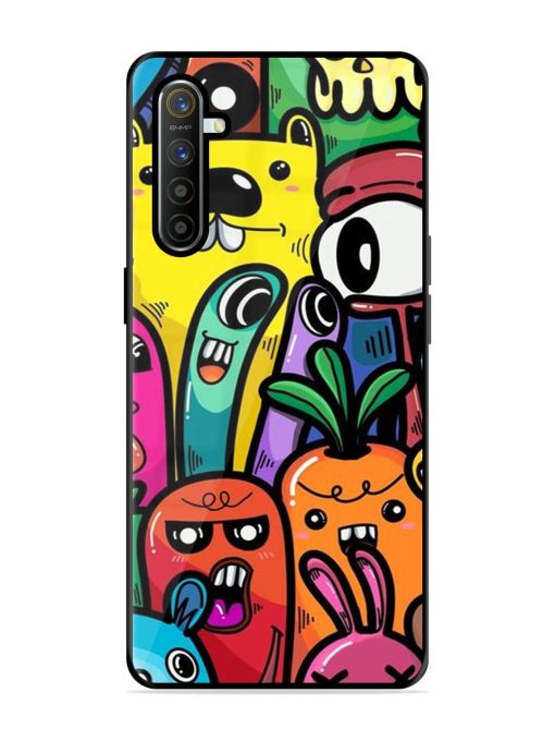 Whimsical Doodle Chaos Glossy Soft Edge Case for Realme Xt Chachhi