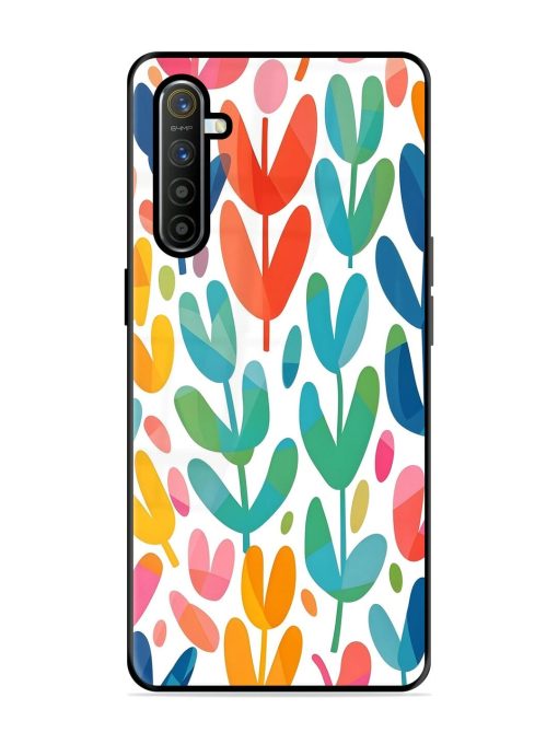 Rainbow Of Blooms Glossy Soft Edge Case for Realme Xt