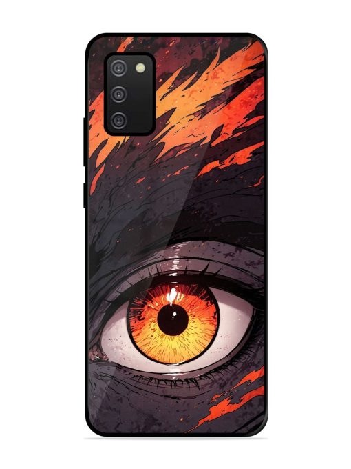 Inferno Gaze Glossy Soft Edge Case for Samsung Galaxy A02S Chachhi