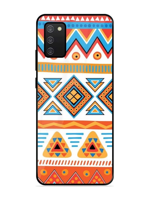 Vibrant Tribal Pattern Glossy Soft Edge Case for Samsung Galaxy A02S Chachhi