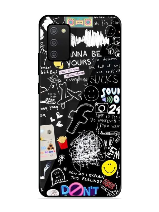 Doodle Diary Glossy Soft Edge Case for Samsung Galaxy A02S