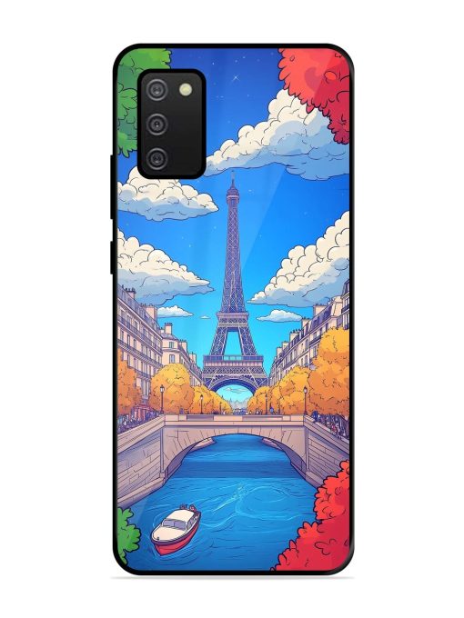 Parisian Panorama Glossy Soft Edge Case for Samsung Galaxy A02S Chachhi