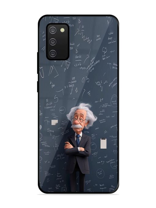 Albert Einstein Glossy Soft Edge Case for Samsung Galaxy A02S Chachhi