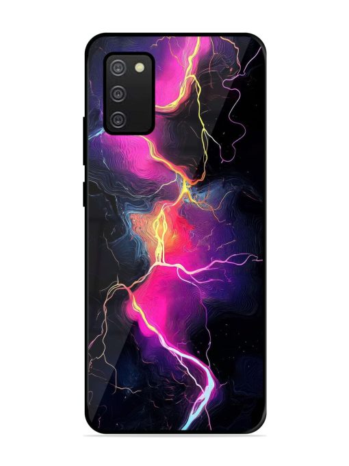 Electric Dreams Glossy Soft Edge Case for Samsung Galaxy A02S Chachhi