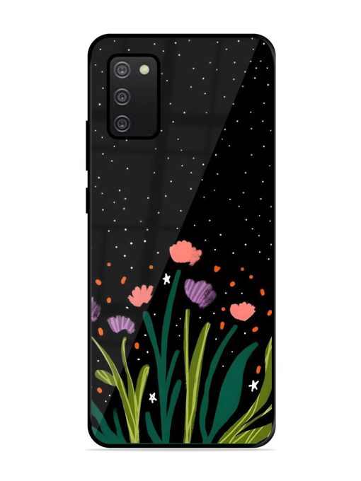 Midnight Bloom Glossy Soft Edge Case for Samsung Galaxy A02S