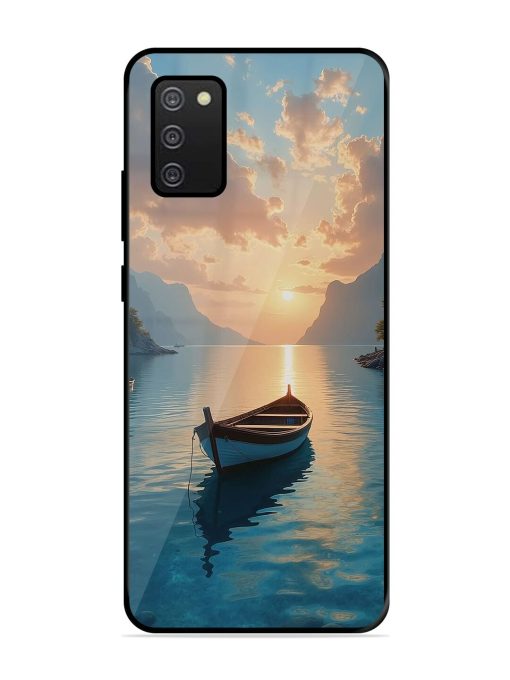 Serene Sunset Glossy Soft Edge Case for Samsung Galaxy A02S Chachhi