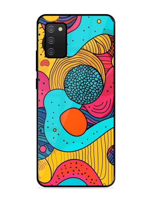 Psychedelic Patterns Glossy Soft Edge Case for Samsung Galaxy A02S Chachhi