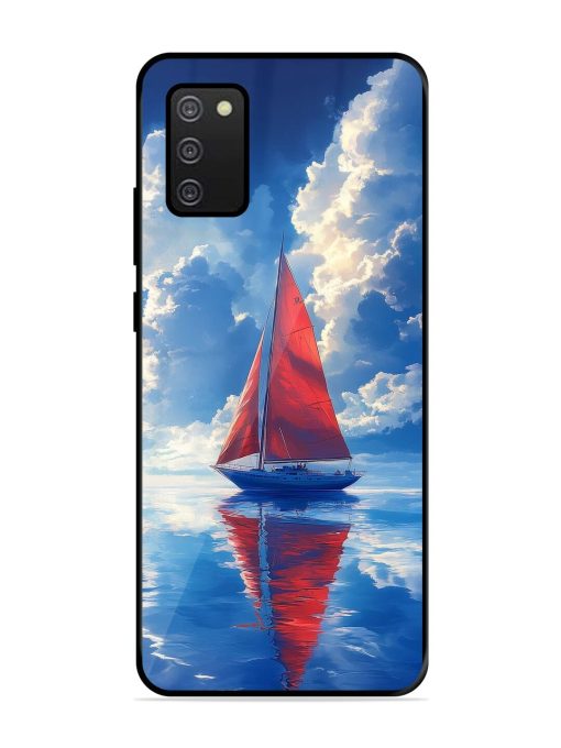 Crimson Sails Glossy Soft Edge Case for Samsung Galaxy A02S Chachhi