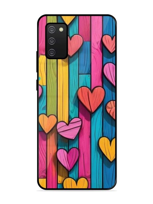 Rainbow Of Hearts Glossy Soft Edge Case for Samsung Galaxy A02S Chachhi