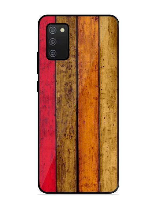 Colorful Woodgrain Glossy Soft Edge Case for Samsung Galaxy A02S Chachhi