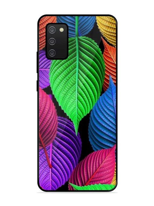 Rainbow Leaf Symphony Glossy Soft Edge Case for Samsung Galaxy A02S Chachhi