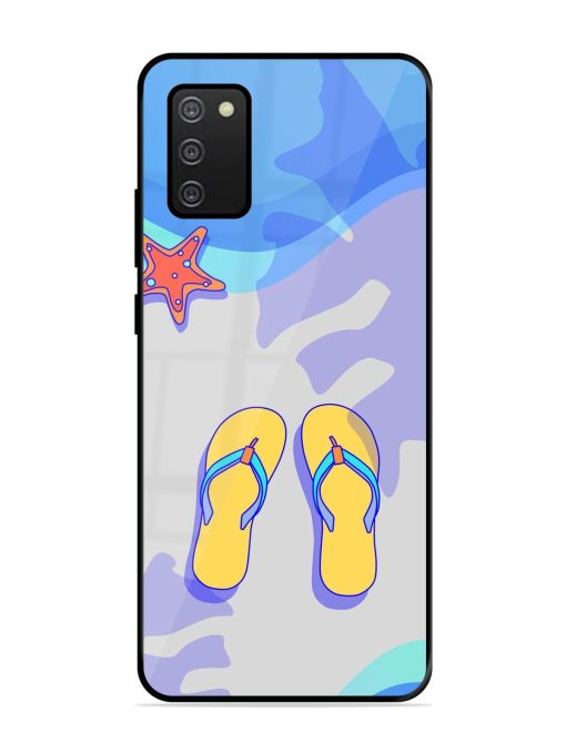 Sandy Toes And Salty Seas Glossy Soft Edge Case for Samsung Galaxy A02S