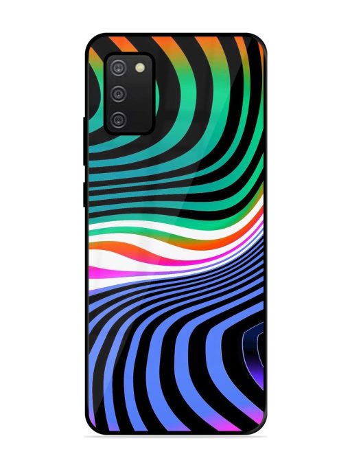 Psychedelic Waves Glossy Soft Edge Case for Samsung Galaxy A02S