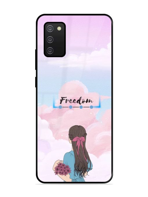 Skyward Dreams Glossy Soft Edge Case for Samsung Galaxy A02S Chachhi