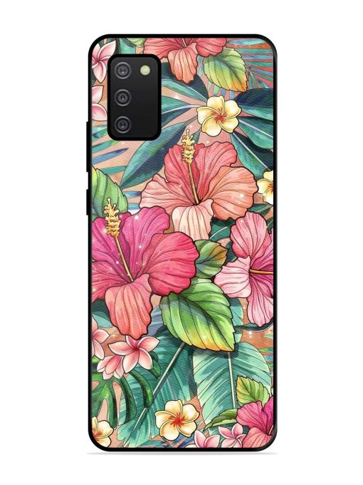 Tropical Tapestry Glossy Soft Edge Case for Samsung Galaxy A02S Chachhi