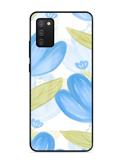 Bunny'S Blue Garden Glossy Soft Edge Case for Samsung Galaxy A02S Chachhi