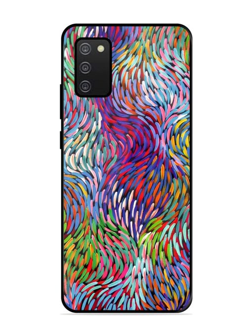 Vibrant Waves Glossy Soft Edge Case for Samsung Galaxy A02S Chachhi