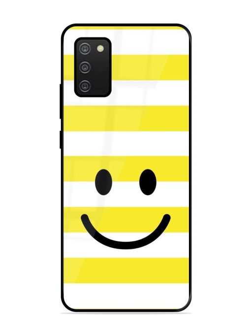 Smiling Stripes Glossy Soft Edge Case for Samsung Galaxy A02S Chachhi