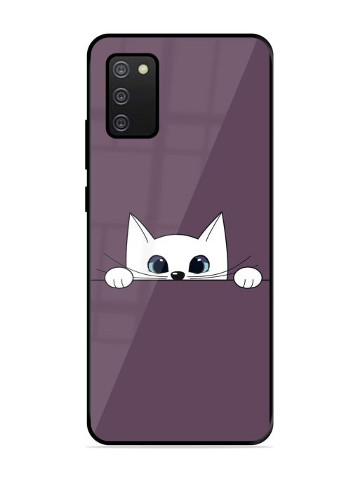 Peek-A-Boo Kitty Glossy Soft Edge Case for Samsung Galaxy A02S Chachhi