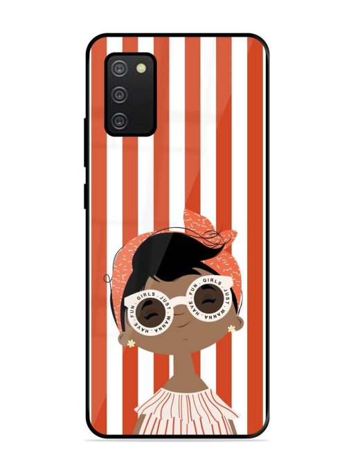 Girls Just Wanna Have Fun Glossy Soft Edge Case for Samsung Galaxy A02S Chachhi