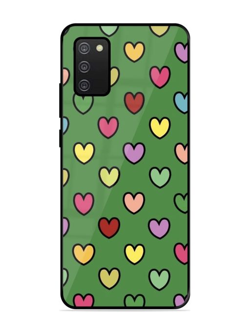 Rainbow Heart Parade Glossy Soft Edge Case for Samsung Galaxy A02S Chachhi