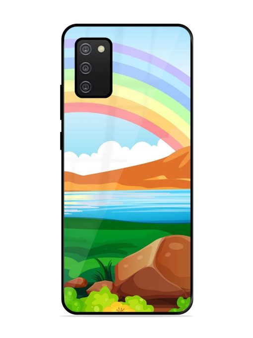 Rainbow Over The Lake Glossy Soft Edge Case for Samsung Galaxy A02S Chachhi