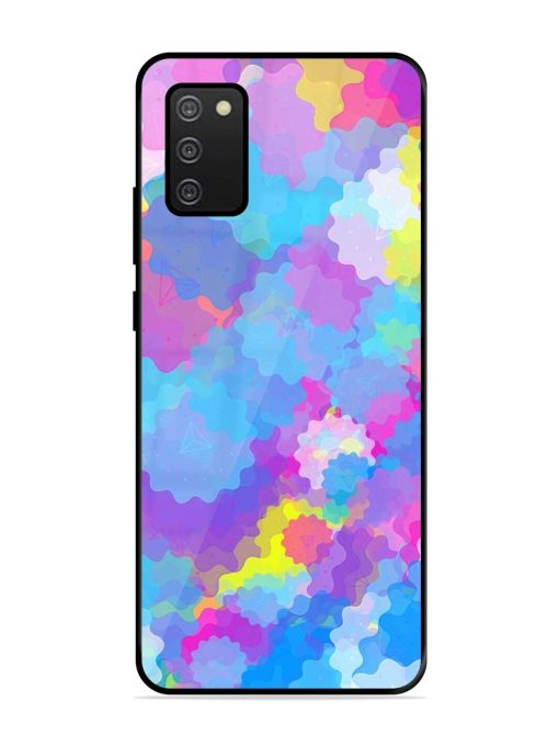 Psychedelic Cloud Burst Glossy Soft Edge Case for Samsung Galaxy A02S Chachhi